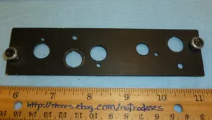 Helicopter A02E 103-03 Dzus Rail Plate, SWITCH, CB or Lights (Aviation)